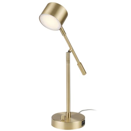 Globe Electric Aristocrat 16" Tall LED Accent Desk Lamp Brass