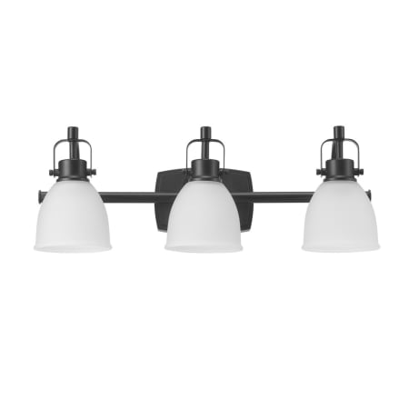 Globe Electric Gilroy 3 Light 22" Wide LED Vanity Light Matte Black