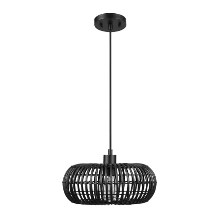 Globe Electric Fitz 13" Wide Pendant Matte Black