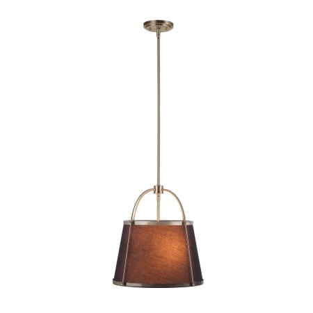Globe Electric Riley 2 Light 15" Wide Pendant Antique Brass