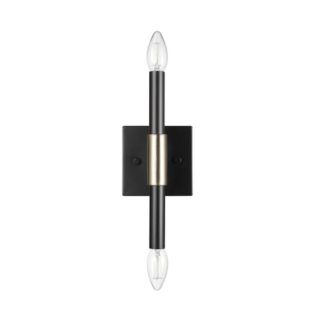 Globe Electric Finnick 2 Light 11" Tall Wall Sconce Matte Black