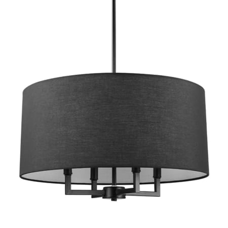 Globe Electric Emery 4 Light 20" Wide Drum Pendant Matte Black