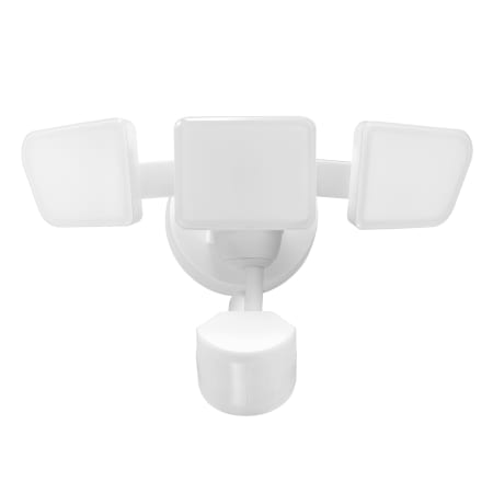 Globe Electric Triple Light 8-5/16" Wide 4000K LED Outdoor Security Flood Light White