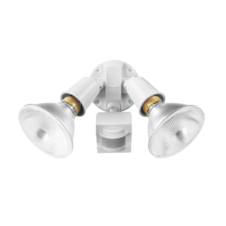 Globe Electric Motion Double Light 5-3/16" Wide Outdoor Flood Light - White Satin