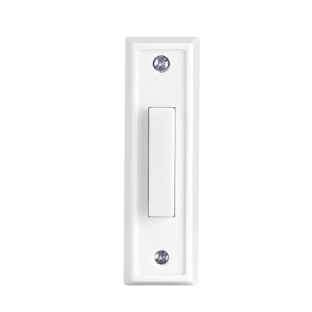 Globe Electric Heath Zenith Plastic Wired Lighted Push Doorbell Button White