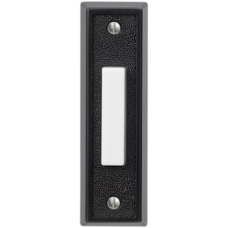 Globe Electric Heath Zenith Plastic Wired Push Doorbell Button with Easy Installation Black