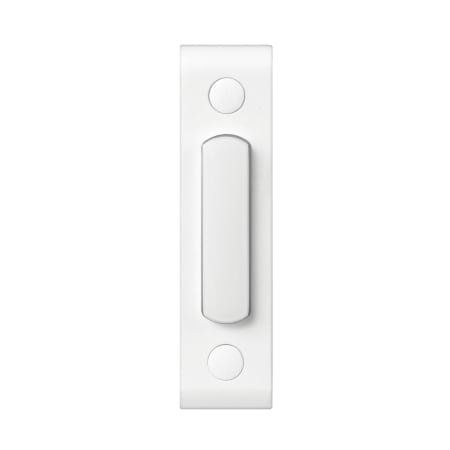 Globe Electric Heath Zenith Metal Wired Lighted Push Doorbell Button White