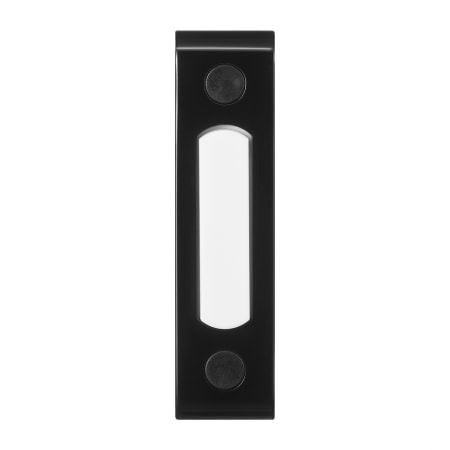 Globe Electric Heath Zenith Metal Wired Lighted Push Doorbell Button Black