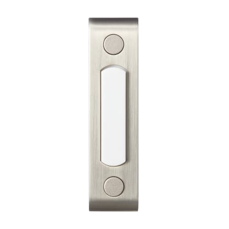Globe Electric Heath Zenith Metal Wired Lighted Push Doorbell Button Satin Nickel