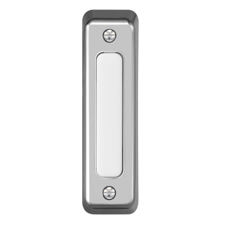 Globe Electric Heath Zenith Plastic Wired Push Doorbell Button Satin Nickel