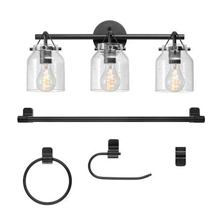 Globe Electric Helm 3 Light 22" Wide Vanity Light Matte
