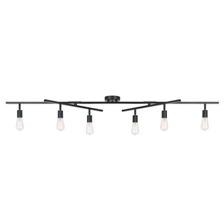 Globe Electric Nina 6 Light 65" Wide Fixed Rail Linear Ceiling Fixture Matte