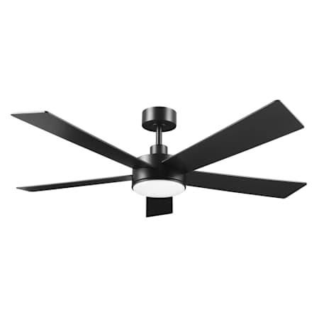 Globe Electric 52" 5 Blade Indoor LED Ceiling Fan Matte Black