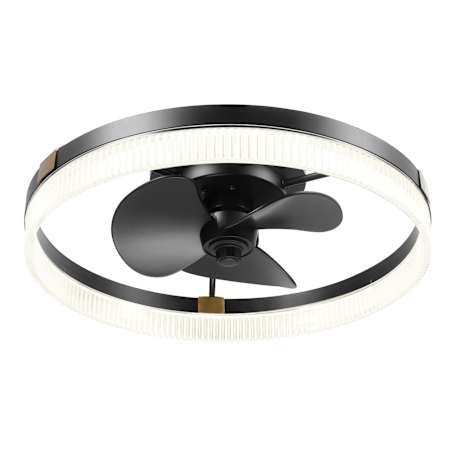 Globe Electric 20" 3 Blade LED Fandelier Matte Black