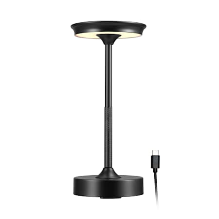 Globe Electric 11" Tall LED Torchiere Outdoor Lamp Black
