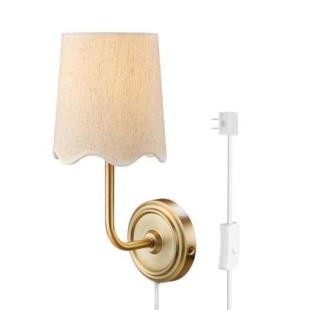 Globe Electric 14" Tall Wall Sconce Matte Brass