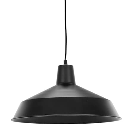 Globe Electric Barn Light 1 Light Plug-in Pendant with 15' Cord Matte Black