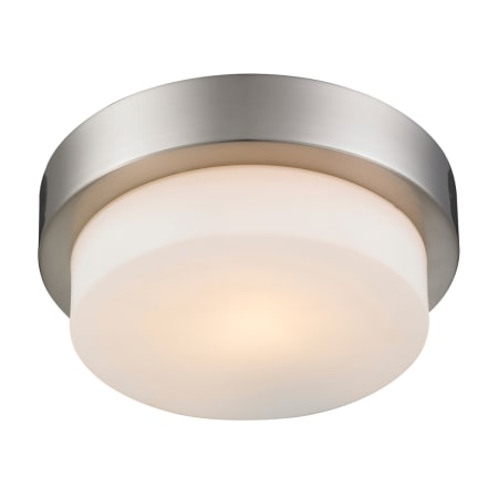Golden Lighting 9" Wide Flush Mount Drum Ceiling Fixture Pewter