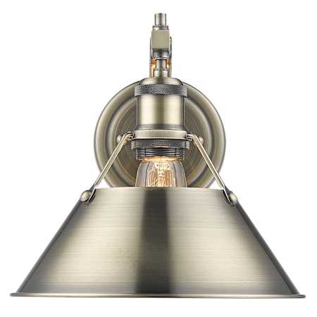 Golden Lighting Orwell 10" Tall Wall Sconce Aged Brass