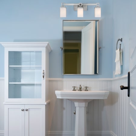 Nelio Two Light Bath Fixture shown in Pewter