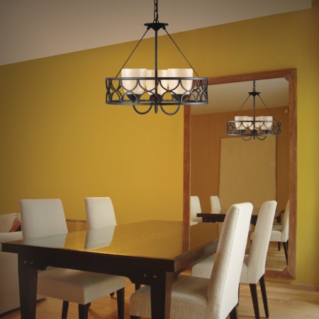 Cercado Three Light Chandelier shown in Corsini Bronze