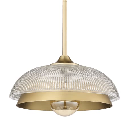 Golden Lighting Crawford 12" Wide Pendant Brushed Champagne Bronze