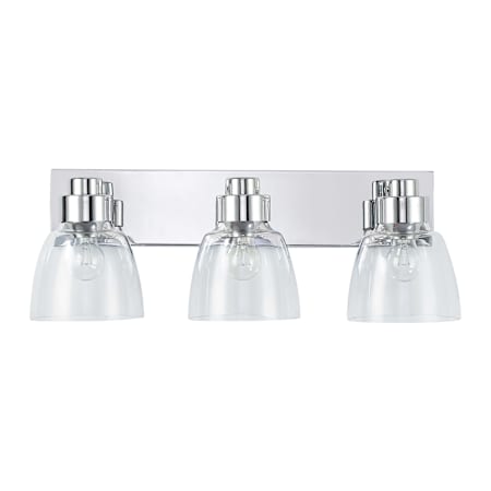 Golden Lighting Remy 3 Light 7" Wide Vanity Light Chrome