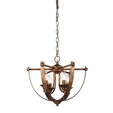 Golden Lighting Victoria 4 Light 18" Wide Taper Candle Mini Pendant Heirloom Gold