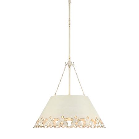 Golden Lighting Eloise 5 Light 21" Wide Pendant Antique Ivory
