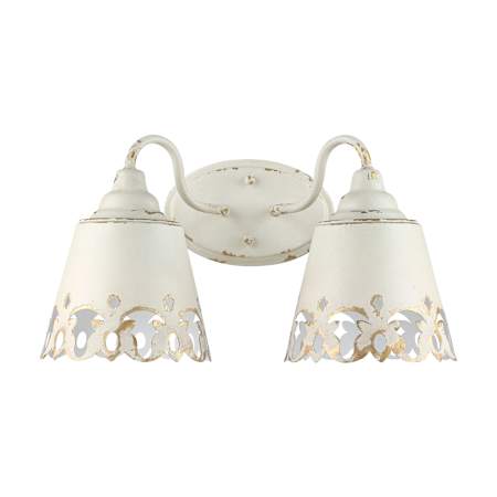 Golden Lighting Eloise 2 Light 8" Wide Vanity Light Antique Ivory