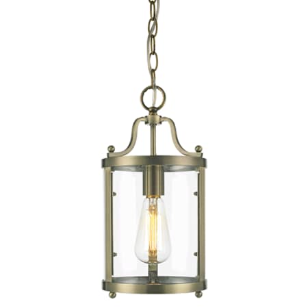 Golden Lighting Payton 7" Wide Mini Pendant Antique Brass