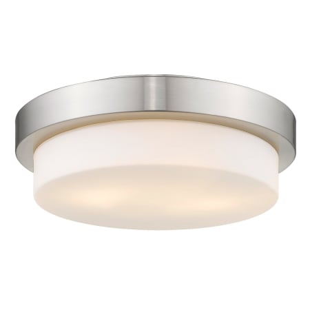 Golden Lighting Multi-Family 2 Light 13" Wide Flush Mount Drum Ceiling Fixture Pewter