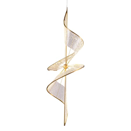 Golden Lighting Aurora 24" Wide LED Abstract Pendant Brushed Champagne