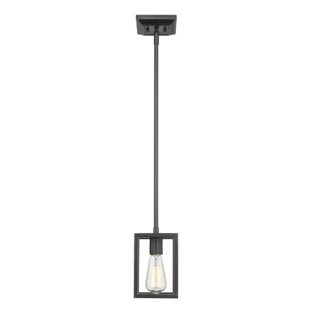 Golden Lighting Wesson Single Light 5" Wide Mini Pendant Black