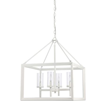 Golden Lighting Smyth 4 Light 21" Wide Taper Candle Style Chandelier Natural White