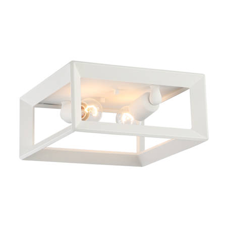Golden Lighting Smyth 2 Light 12" Wide Flush Mount Square Ceiling Fixture Natural White