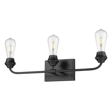 Golden Lighting Ormond 3 Light 24" Wide Bathroom Vanity Light Matte Black