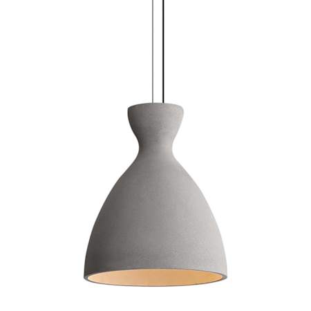 Golden Lighting Aethera 10" Wide Mini Pendant Grey Cement