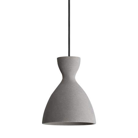 Golden Lighting Aethera 7" Wide Mini Pendant Grey Cement