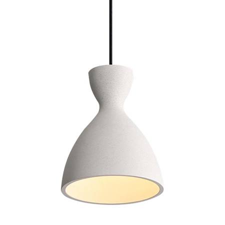 Golden Lighting Aethera 7" Wide Mini Pendant White Sandstone Cement