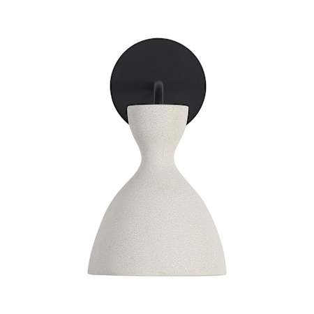 Golden Lighting Aethera 9" Tall Outdoor Wall Sconce White Sandstone Cement