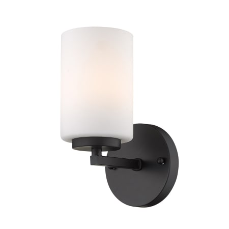Golden Lighting Manhattan 9" Tall Bathroom Sconce Matte Black