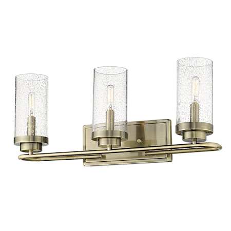 Golden Lighting Holden 3 Light 22" Wide Bathroom Vanity Light Aged Brass