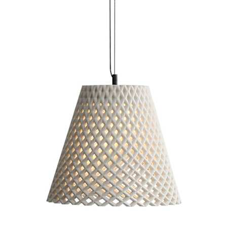 Golden Lighting Clarus 14" Wide Pendant White Sandstone Cement