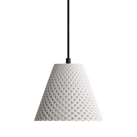 Golden Lighting Clarus 8" Wide Mini Pendant White Sandstone Cement
