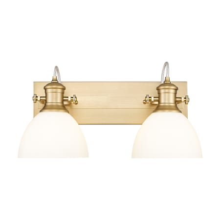 Golden Lighting Hines 2 Light 7" Wide Vanity Light Brushed Champagne Bronze