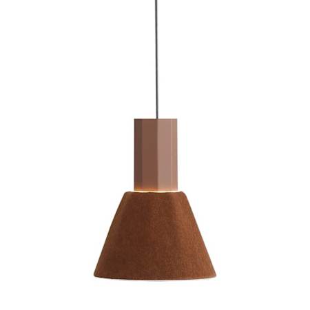 Golden Lighting Faroe 8" Wide Mini Pendant Coffee / Black
