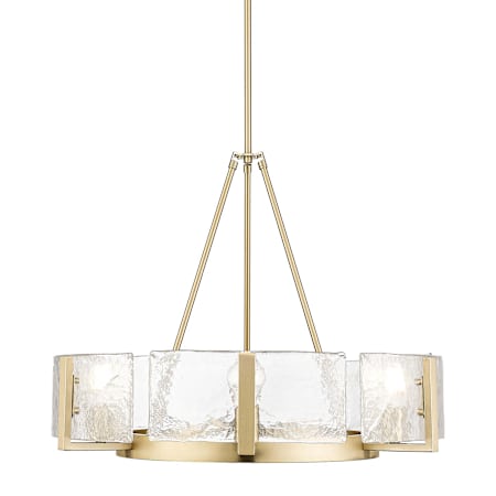 Golden Lighting Aenon 6 Light 28" Wide Drum Chandelier Brushed Champagne Bronze
