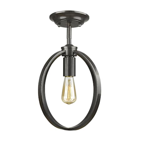 Golden Lighting Colson 10" Wide Semi-Flush Ceiling Fixture Etruscan Bronze