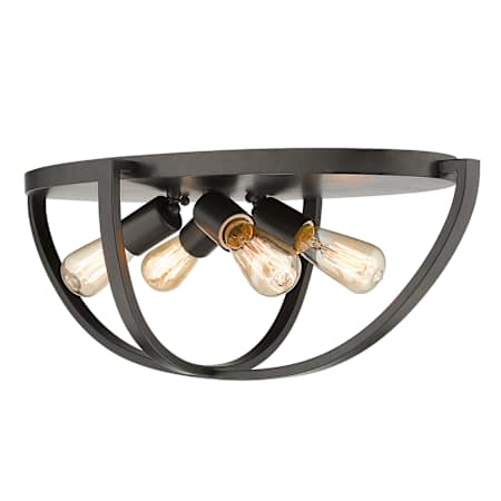 Golden Lighting Colson 23" Wide Flush Mount Ceiling Fixture Etruscan Bronze